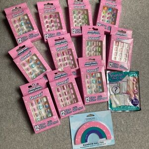 Sevenail Kids fashion nails and Nail Art Set - 13 piece bundle